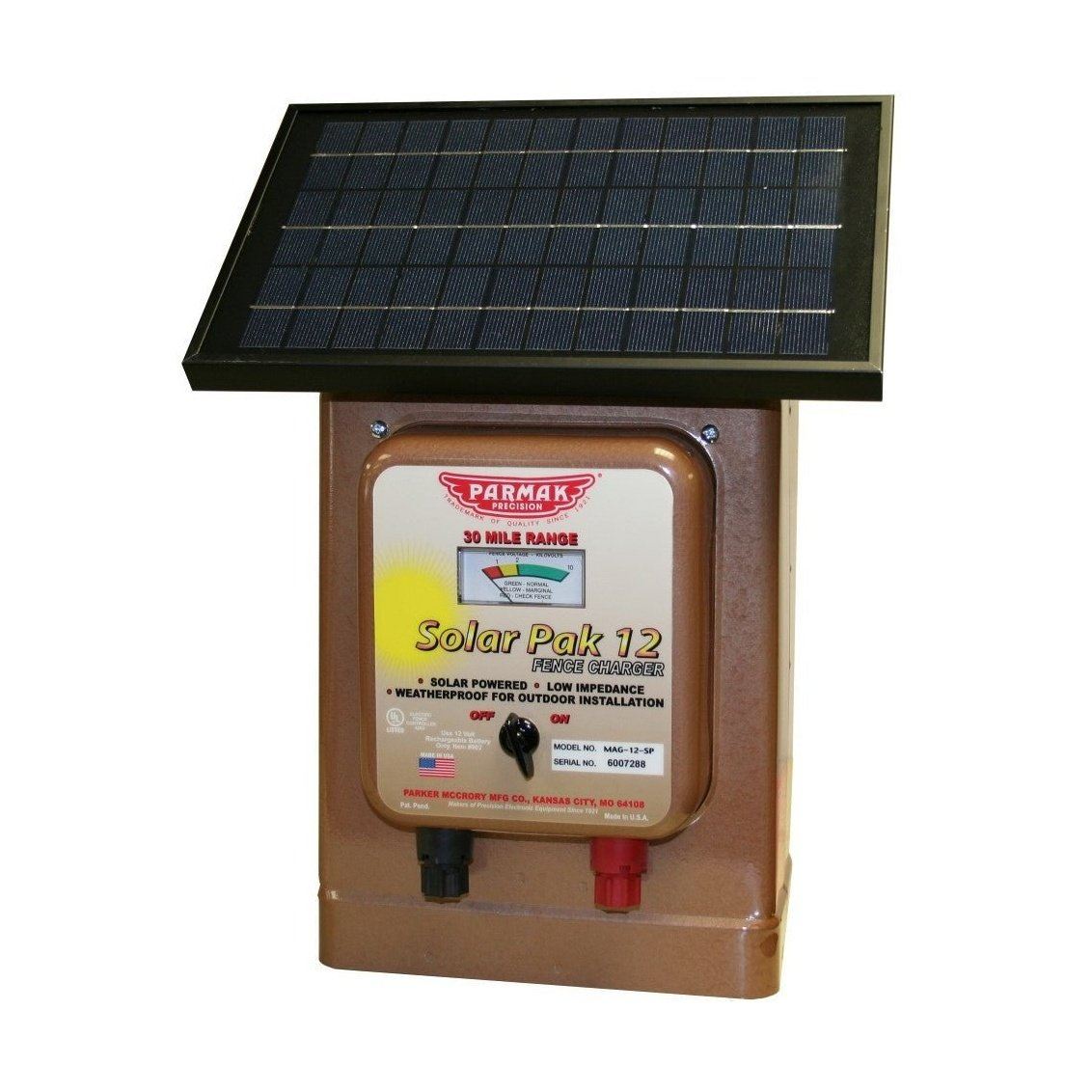 Parmak - Magnum Solar-Pak 12 Electric Fence Charger 