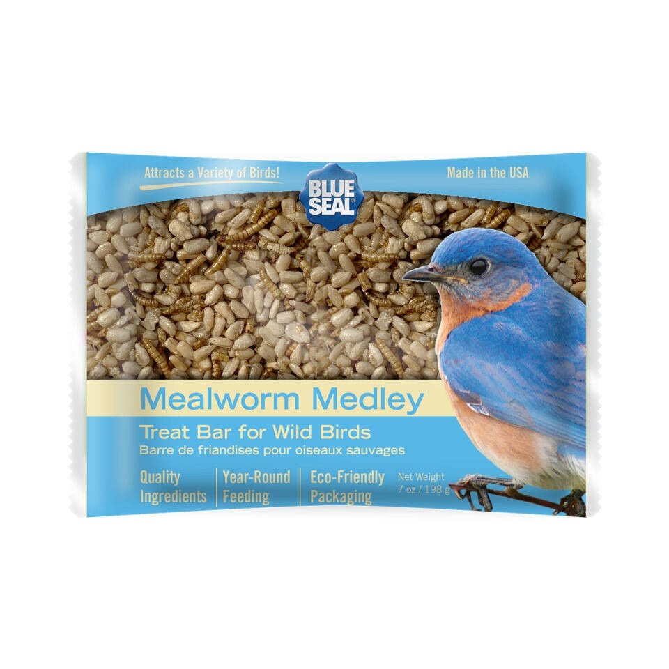 Barre de friandises pour oiseaux sauvages, Mealworm Medley - Blue Seal