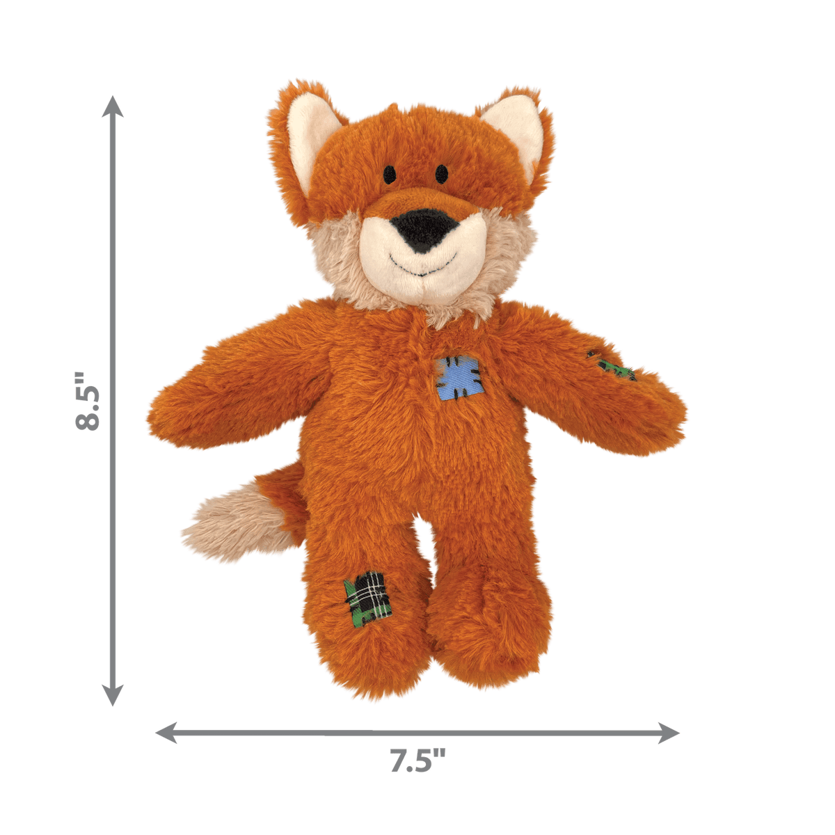 Jouet peluche en forme de renard avec squelette interne en corde, Wild Knots Fox - KONG