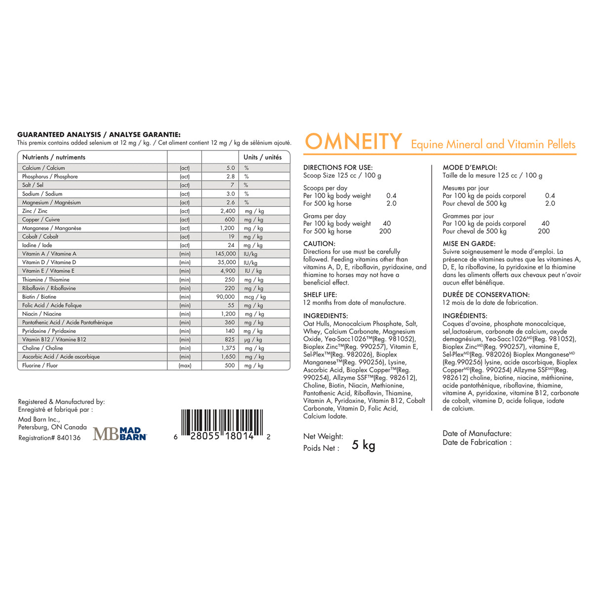Omneity® P – Pellets - Mad Barn