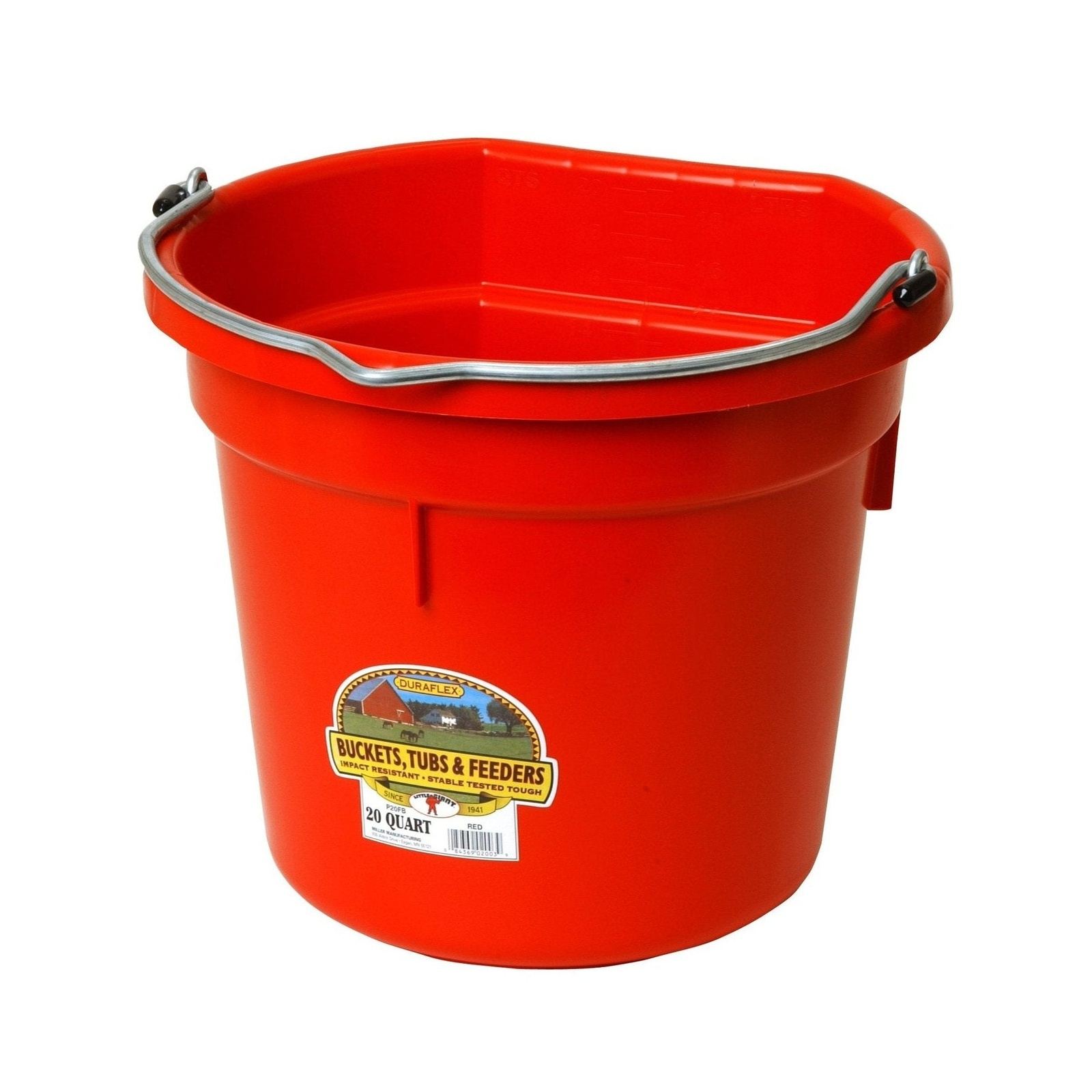 Little Giant - 20 Quart Flat Back Plastic Bucket 