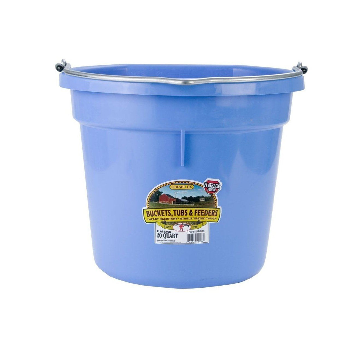 Little Giant - 20 Quart Flat Back Plastic Bucket 