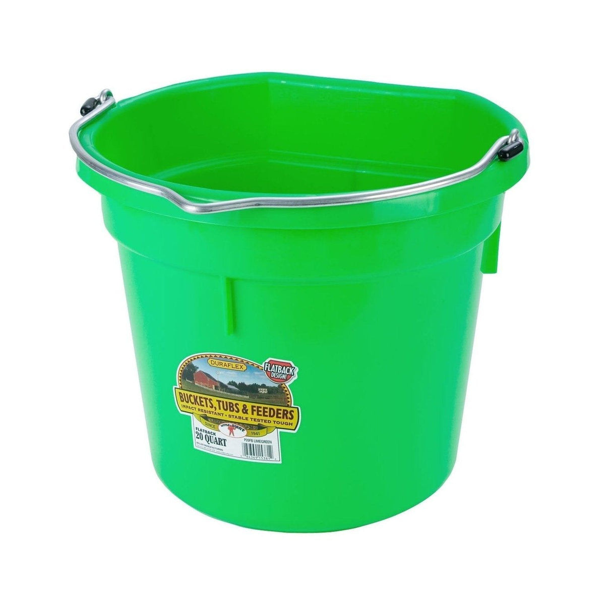 Little Giant - 20 Quart Flat Back Plastic Bucket 
