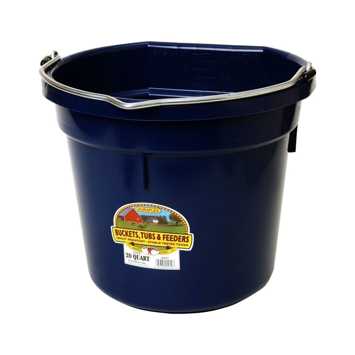 Little Giant - 20 Quart Flat Back Plastic Bucket 