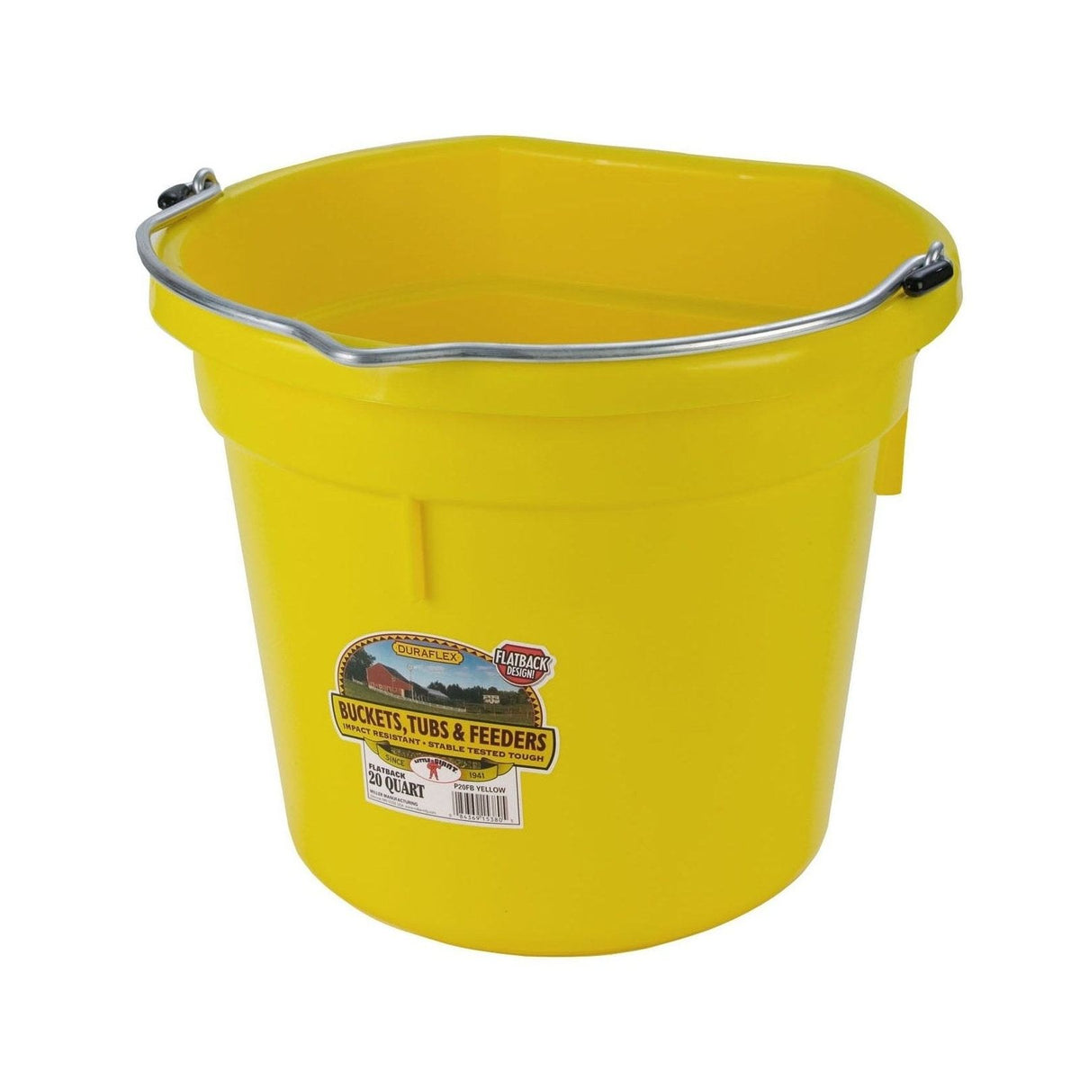 Little Giant - 20 Quart Flat Back Plastic Bucket 