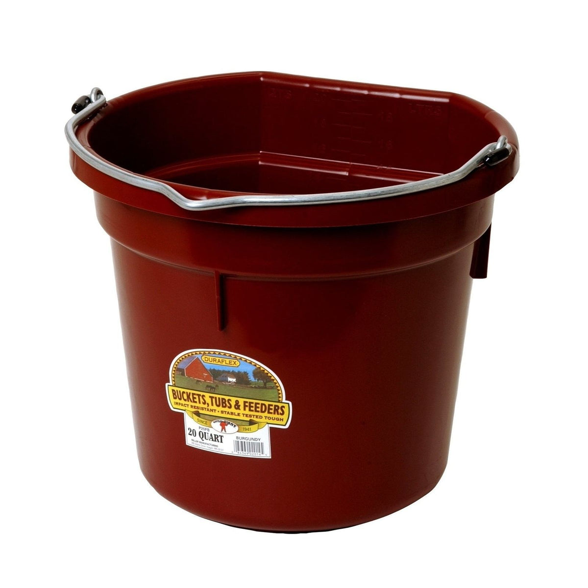 Little Giant - 20 Quart Flat Back Plastic Bucket 