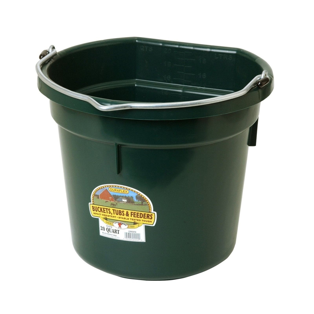 Little Giant - 20 Quart Flat Back Plastic Bucket 