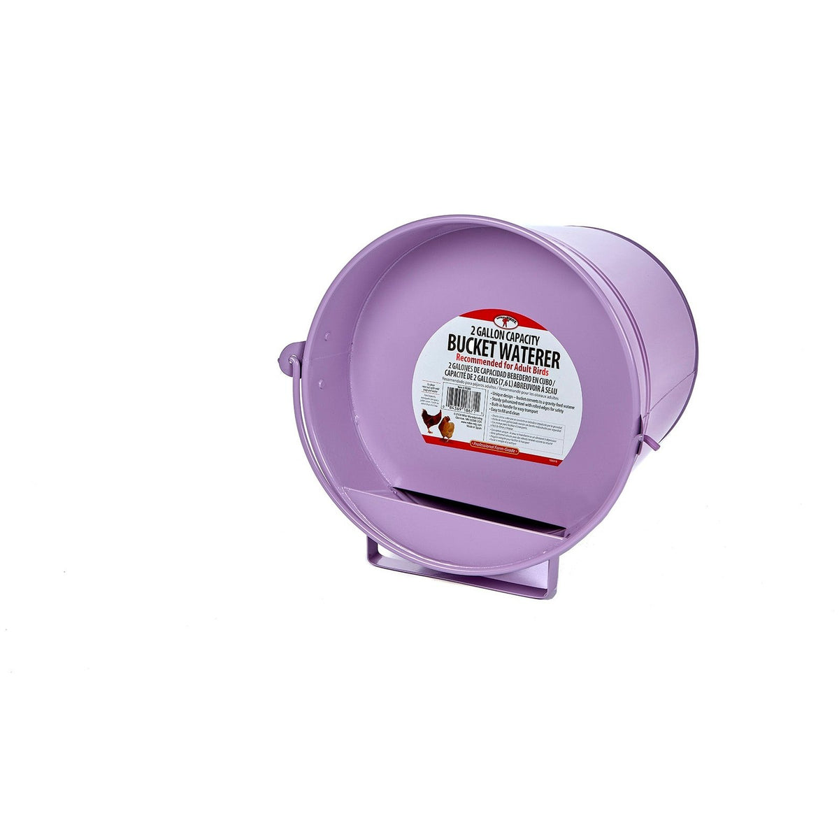 Abreuvoir en seau galvanisé peint de 1 gallon pour volaille - Little Giant