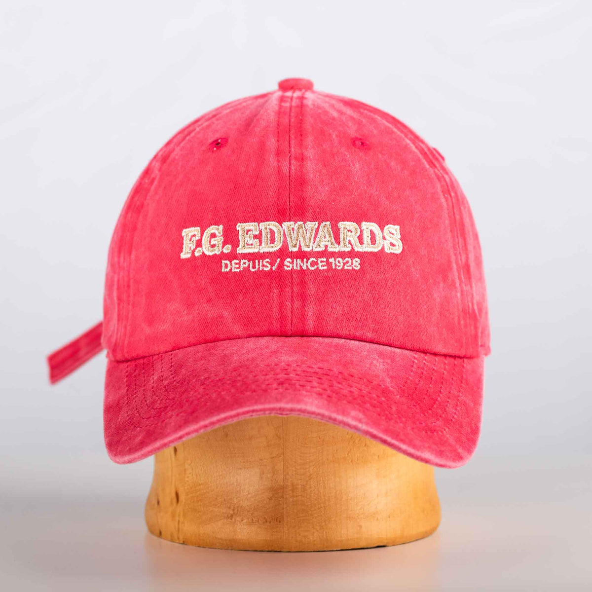 Casquette FG Edwards en coton rose