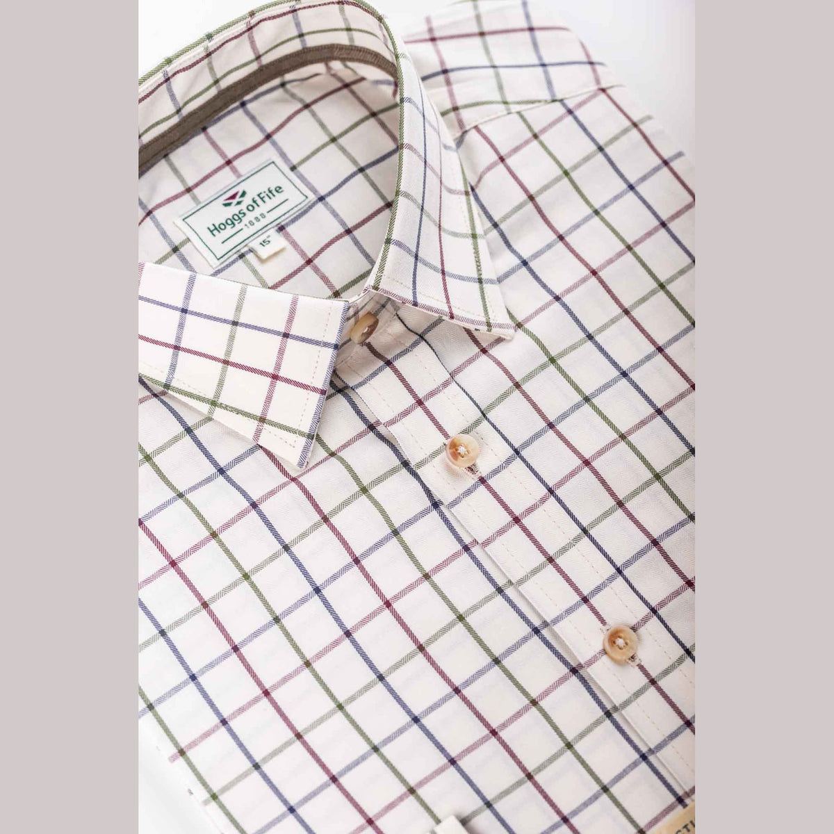 Chemise de luxe en tissu Tattersall de Balmoral - Hoggs of Fife