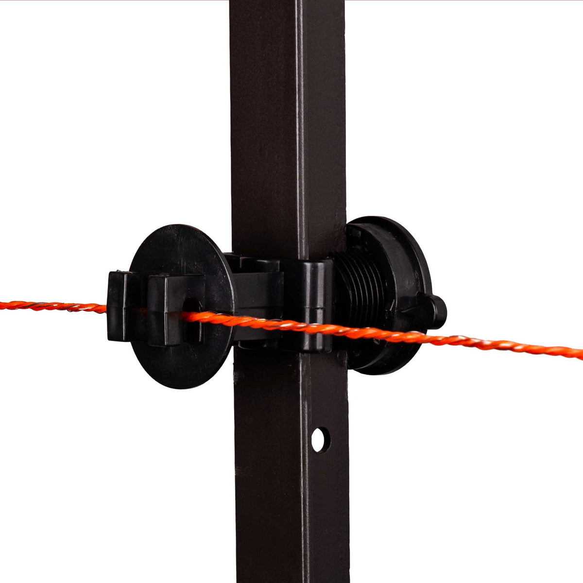 Isolateur à visser pour piquet en T, fil max 5 mm, paq. de 25