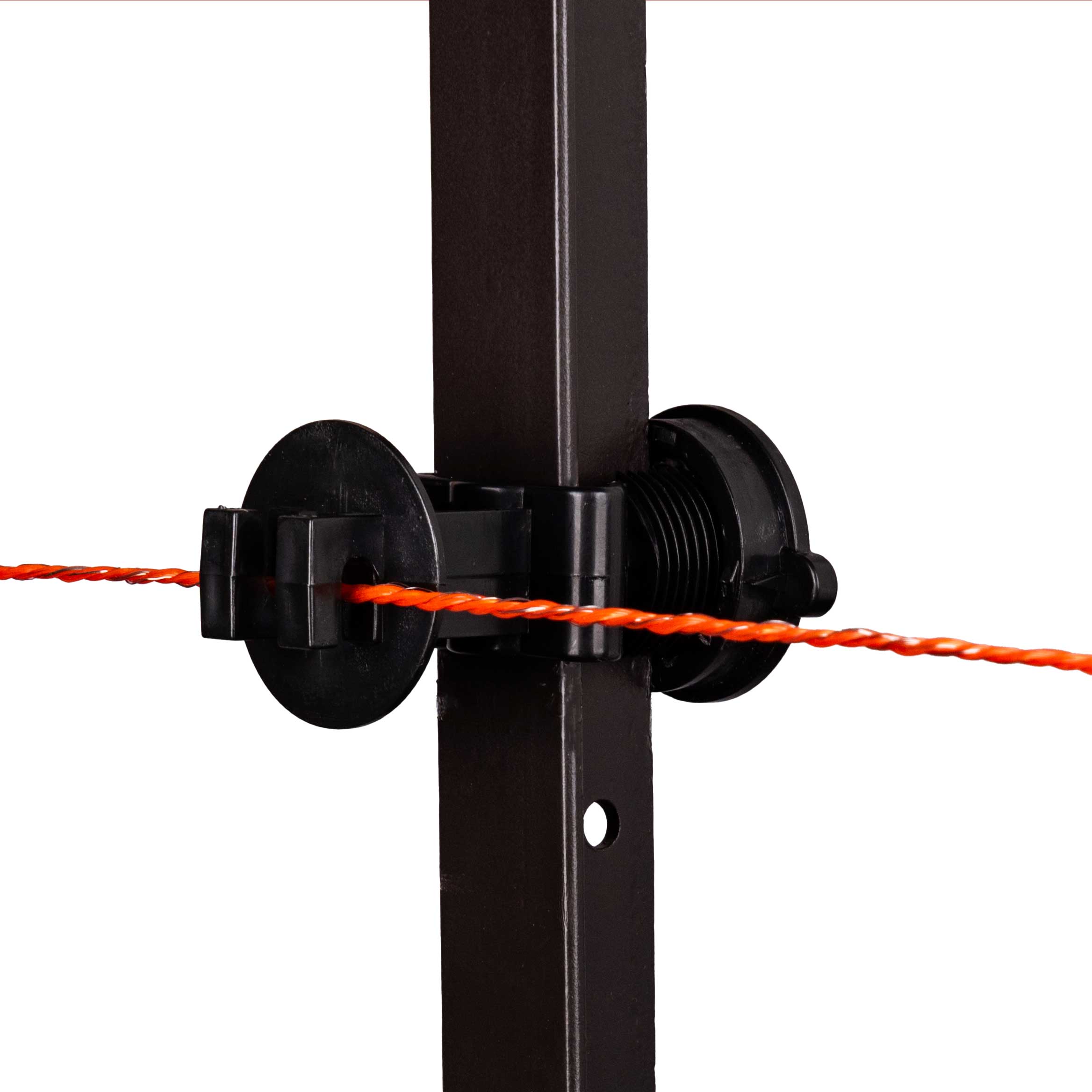 Isolateur à visser pour poteau en T, fil max 5 mm, paq. de 25