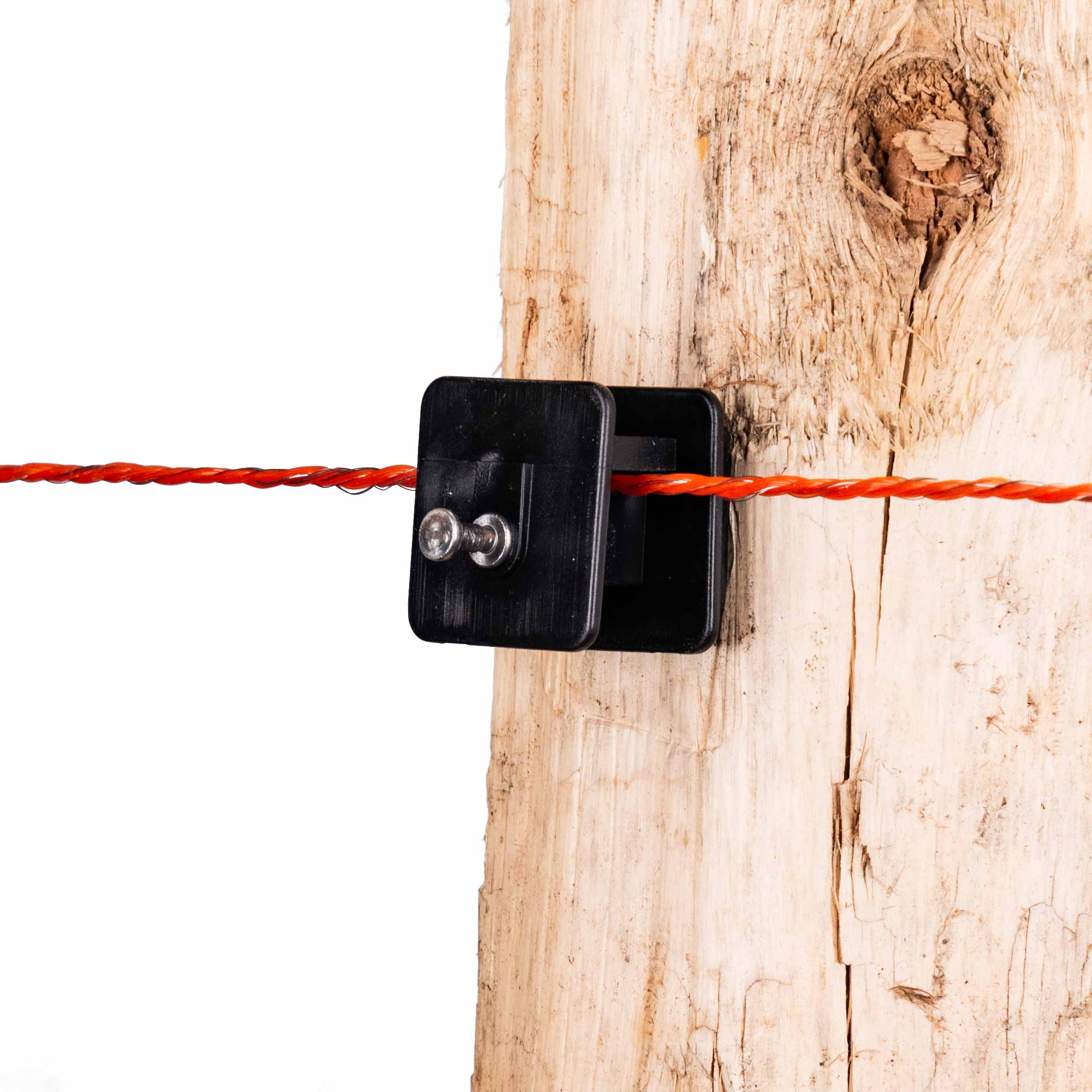 Isolateur carré pour poteau en bois, paq. de 50