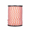 Corde poly orange et blanc 6 mm pour chevaux 250 m