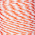 Corde poly orange et blanc 6 mm pour chevaux 250 m