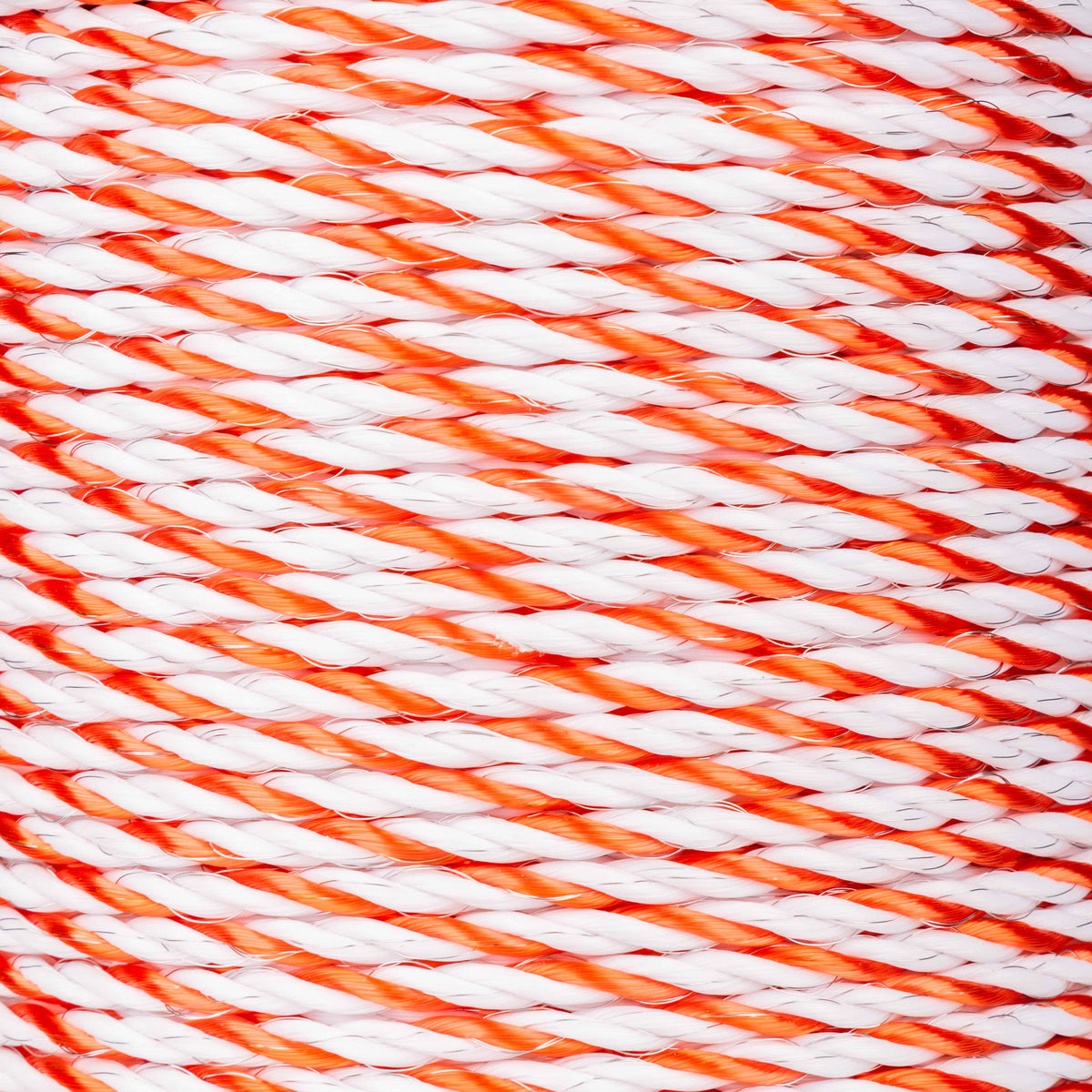 Corde poly orange et blanc 6 mm pour chevaux 250 m