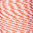 Corde poly orange et blanc 6 mm pour chevaux 250 m