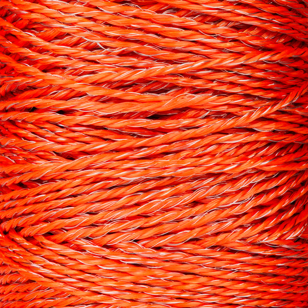 Orange poly wire 2.5 mm 9-strand stainless steel 500 m - Sentinel