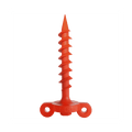 Plastic hay tarp anchor