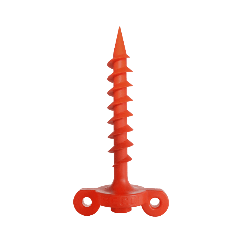 Plastic hay tarp anchor