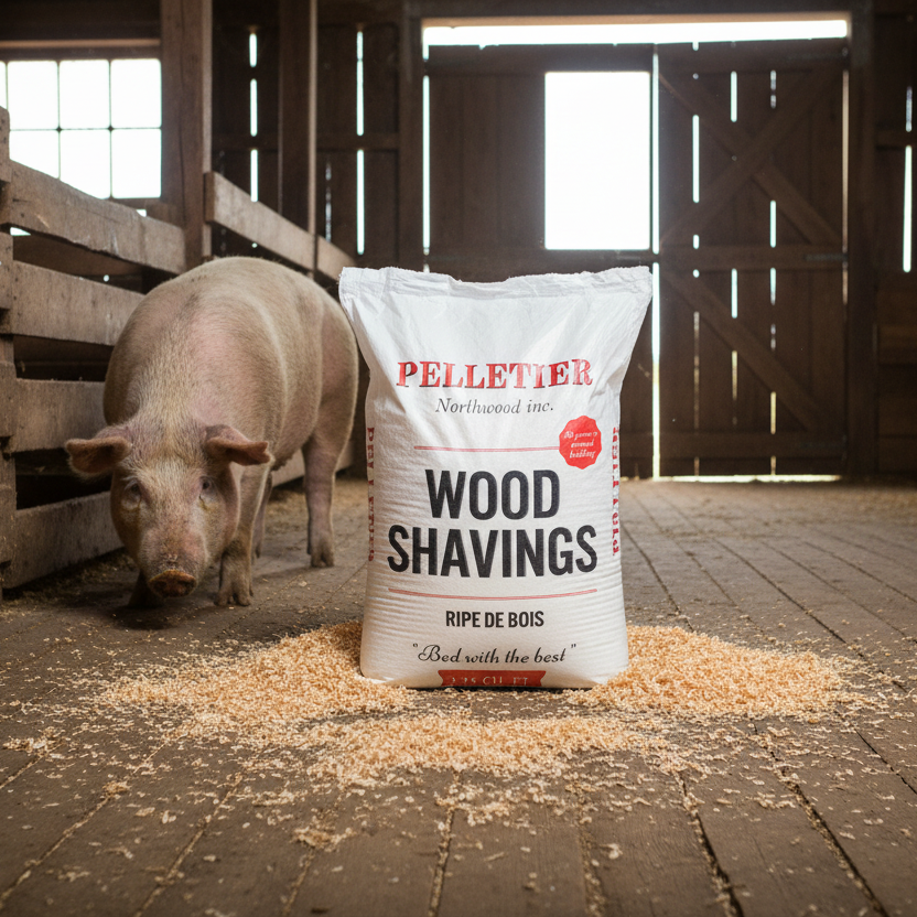 Wood shavings 92 L (3.25 cu ft) - Pelletier Northwood
