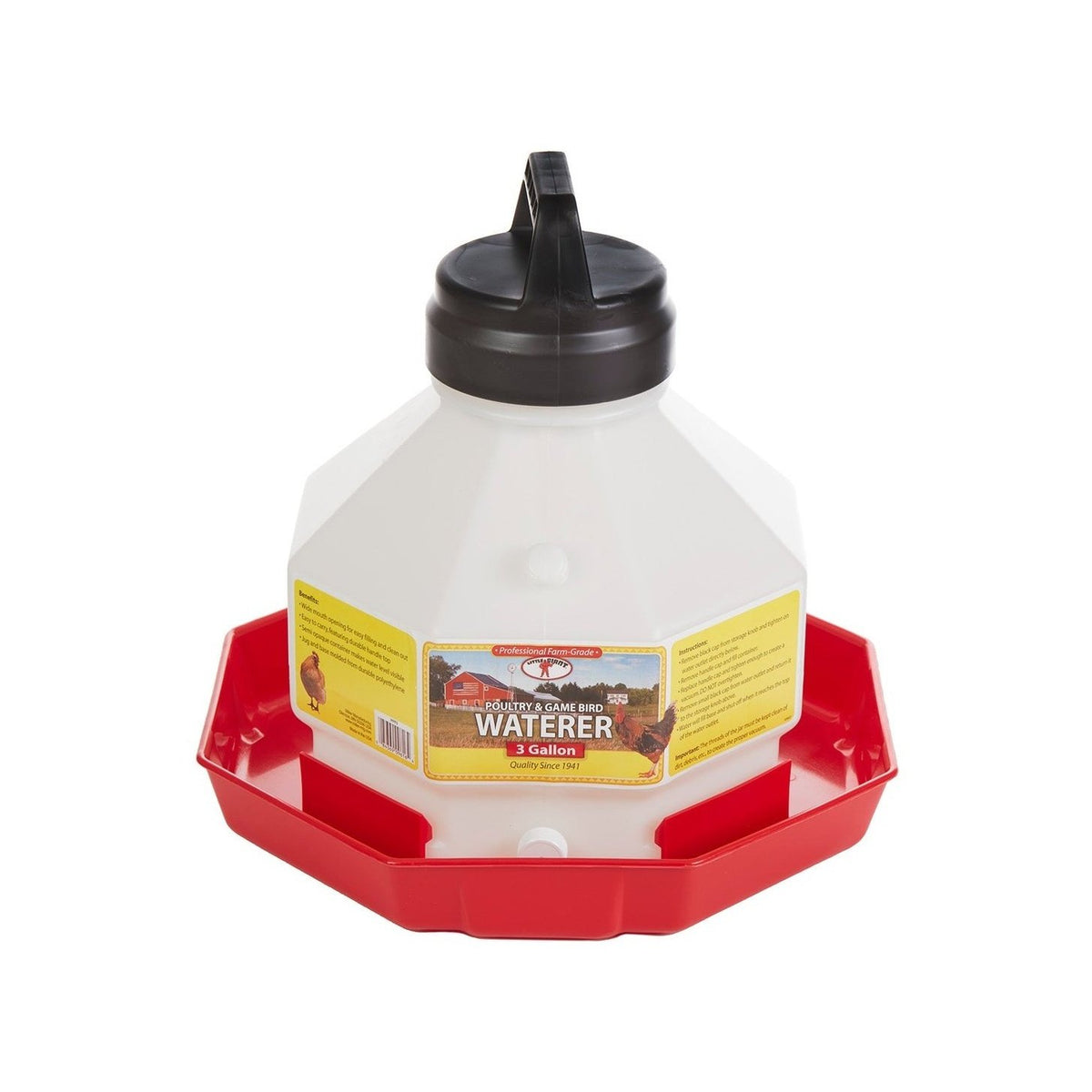 Abreuvoir pour volaille en plastique, 3 gallons - Little Giant