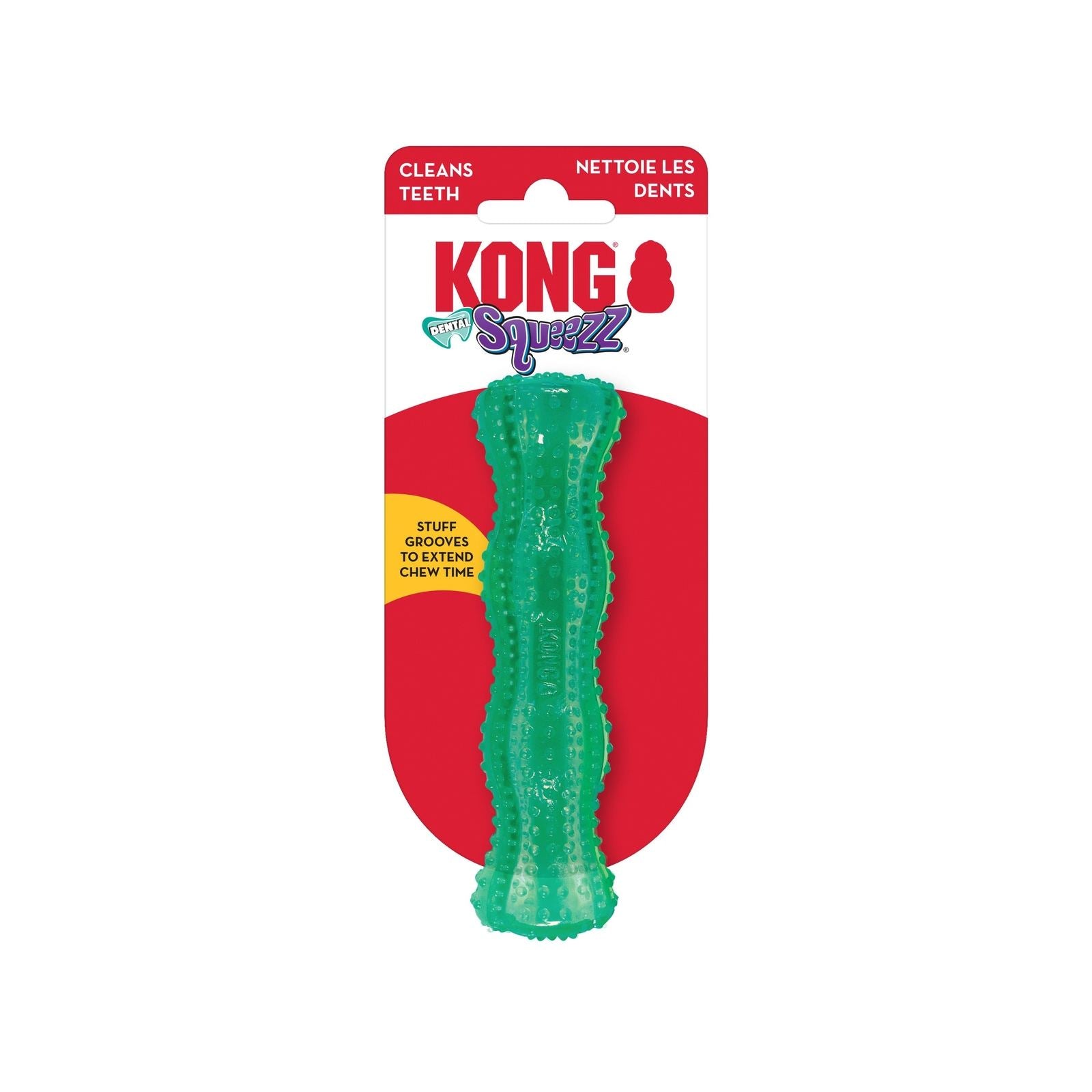 KONG Dental Squeezz Stick, Bâton dentaire pour chien - KONG