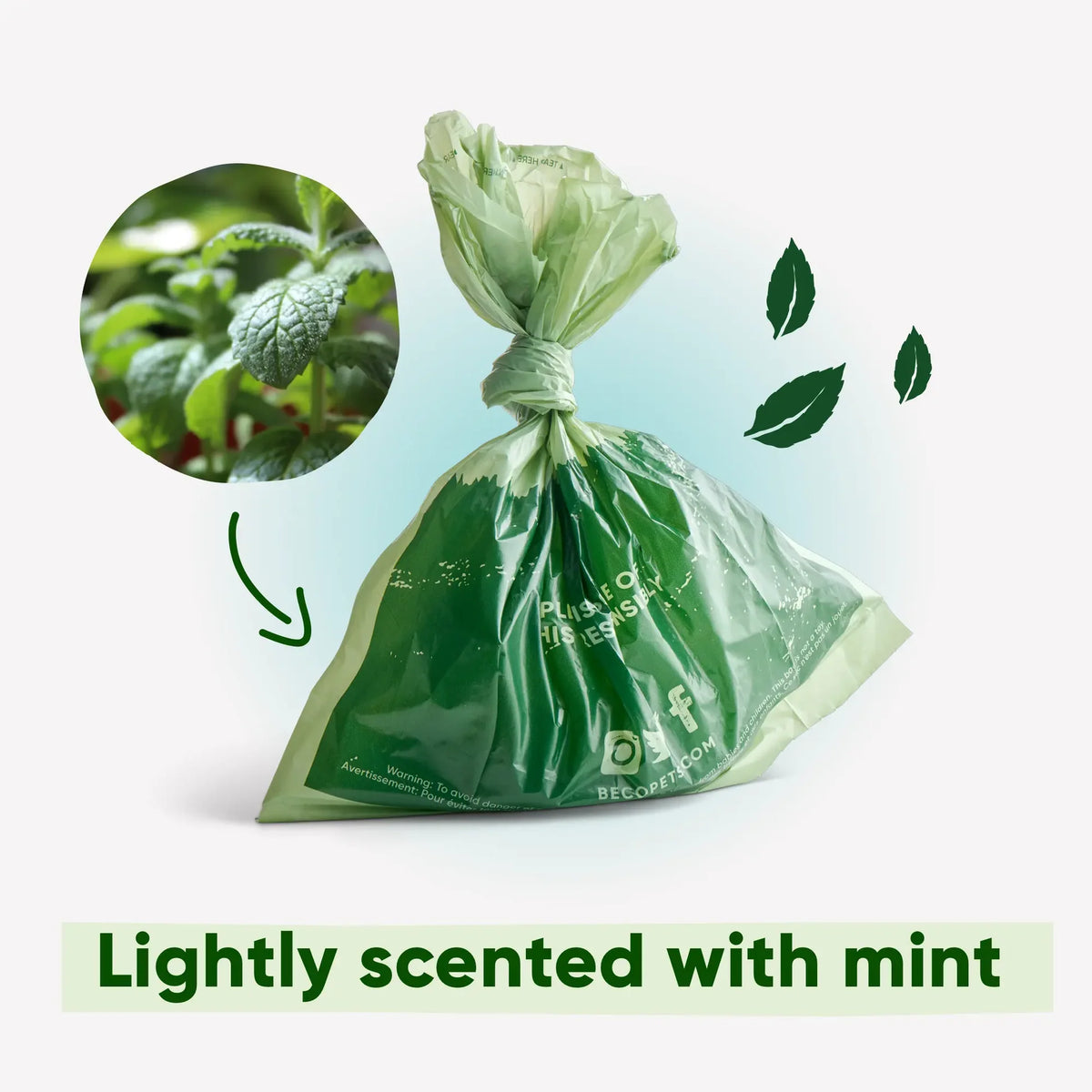 Beco waste bags - Spearmint scent
