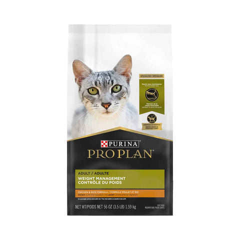 Pro Plan Adult Weight Control Dry Cat Food Chicken and Rice Formula - Purina