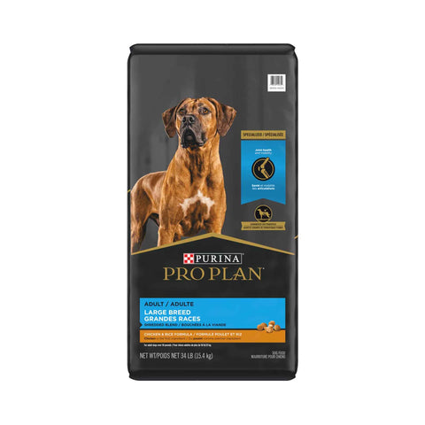 Pro Plan grandes races bouchées à la viande nourriture sèche chien poulet et riz - Purina