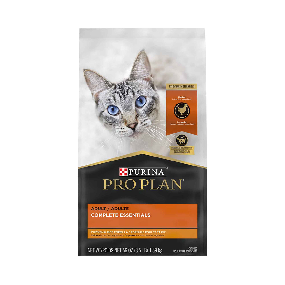 Pro Plan® Adult Complete Essentials, dry cat food - chicken and rice formula