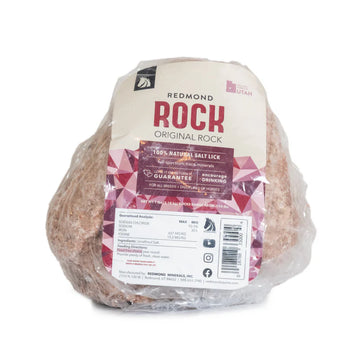 Pierre de sel minéral pour chevaux, Redmond Rock® Original (7lbs) - Redmond
