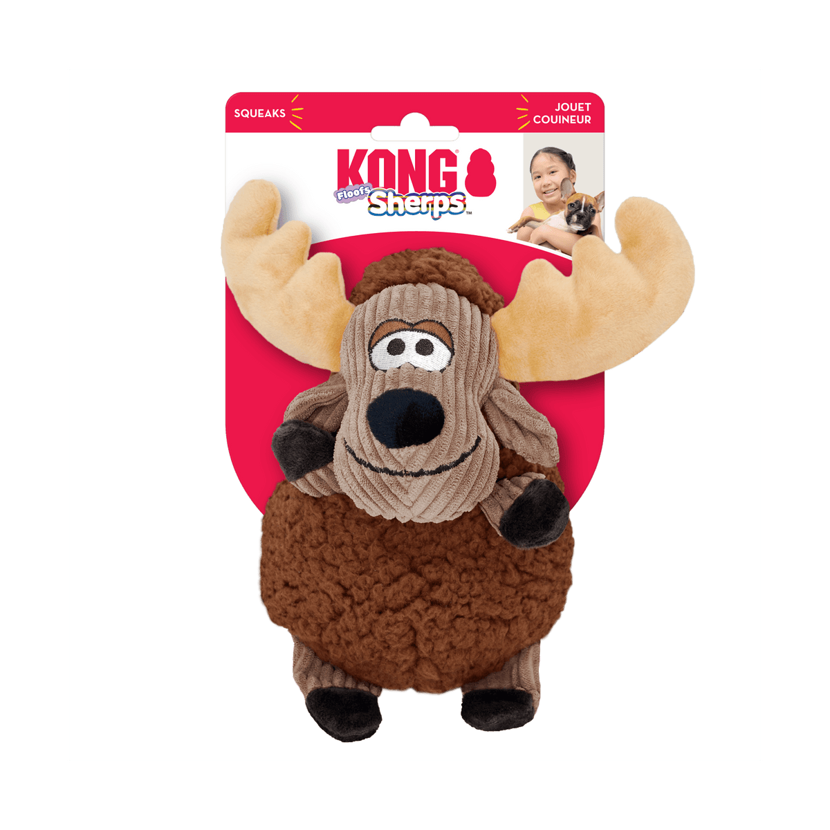 KONG Sherps Floofs, orignal en peluche pour chien - KONG