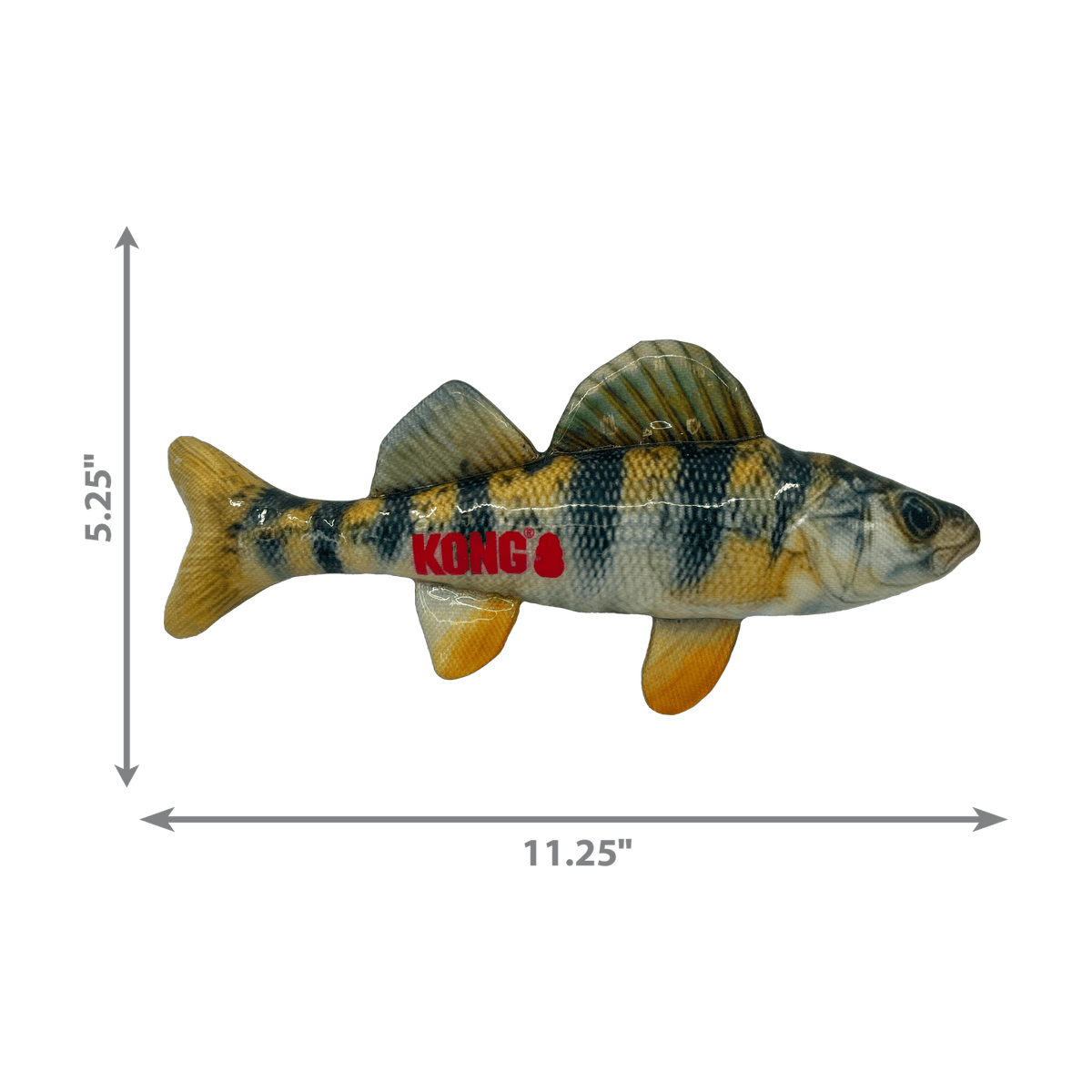 KONG Shieldz Wildz Fish, jouet d'entraînement en forme de perche pour chien - KONG