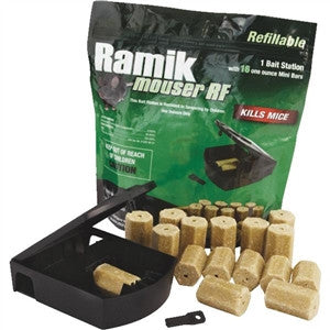 Station d'appât rechargeable pour souris Ramik - 16 sachets