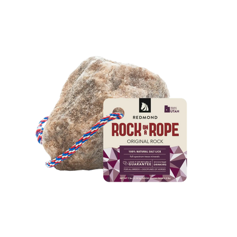 Lichette de sel miné pour cheval, REDMOND ROCK® ON A ROPE - Redmond Rock