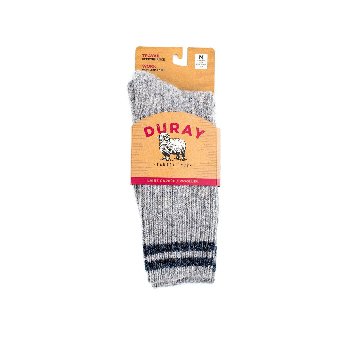 Robust unisex work socks - Duray