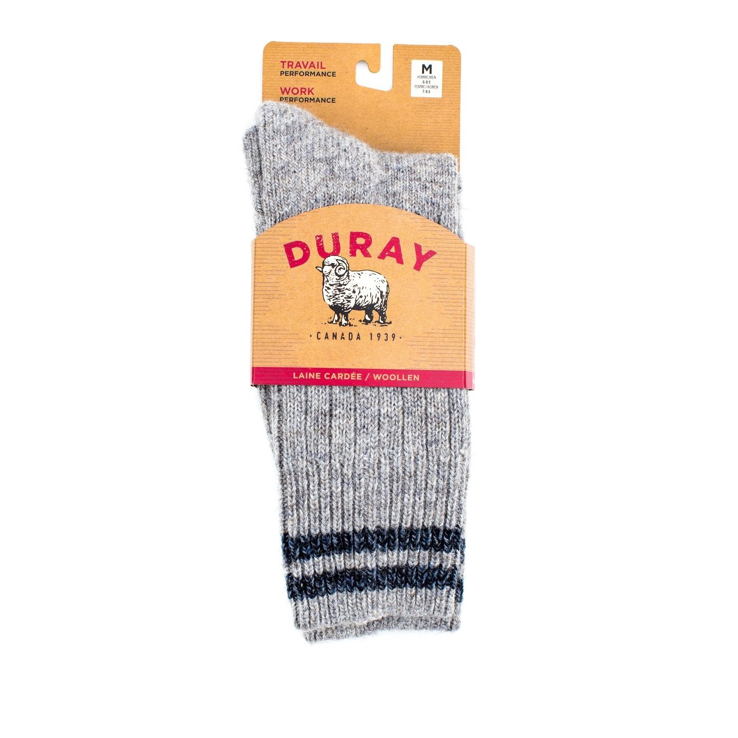 Robust unisex work socks - Duray