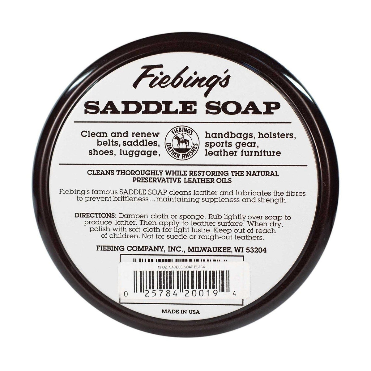 Fiebing's - Black Saddle Soap