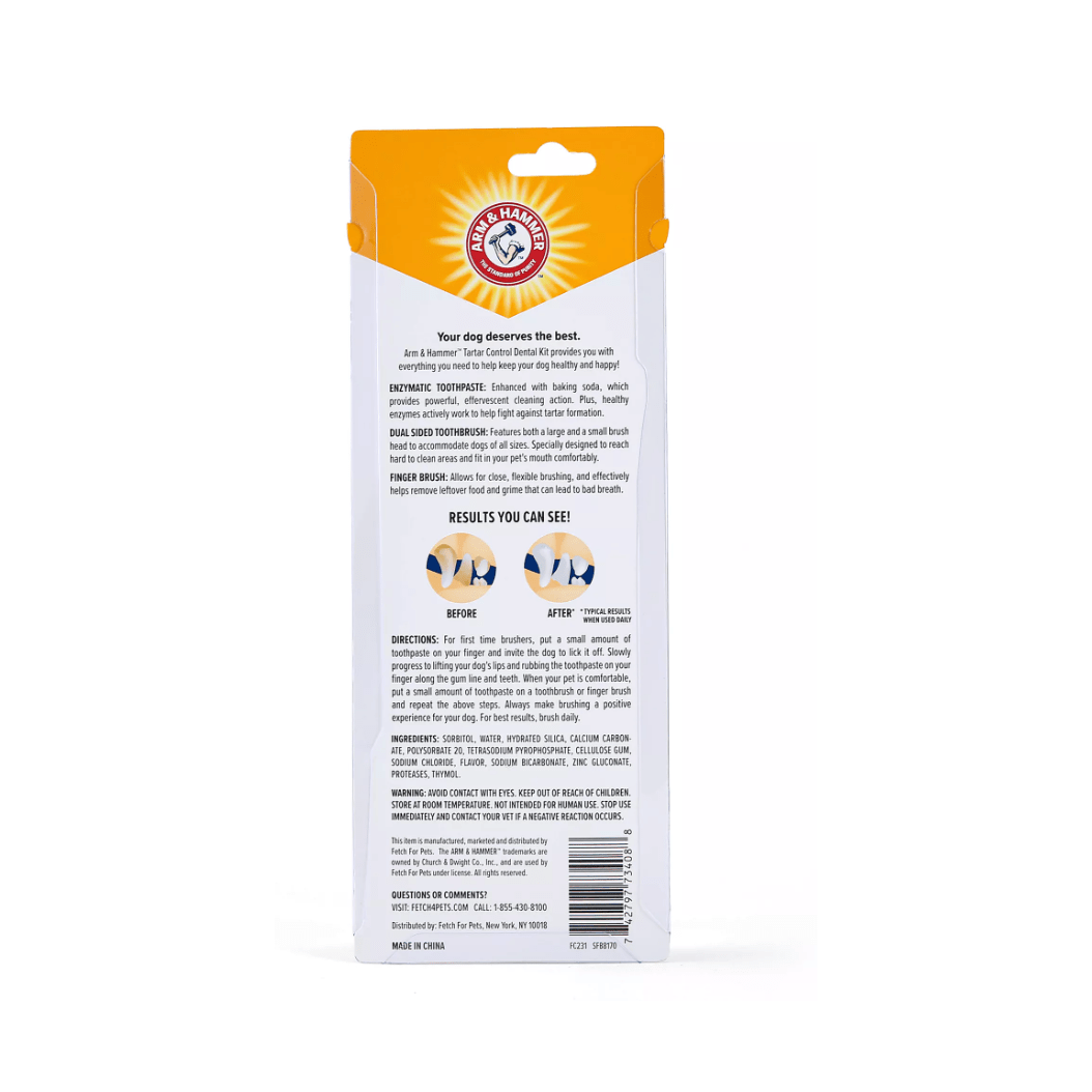 Trousse dentaire anti-tartre enzymatique - Arm & Hammer