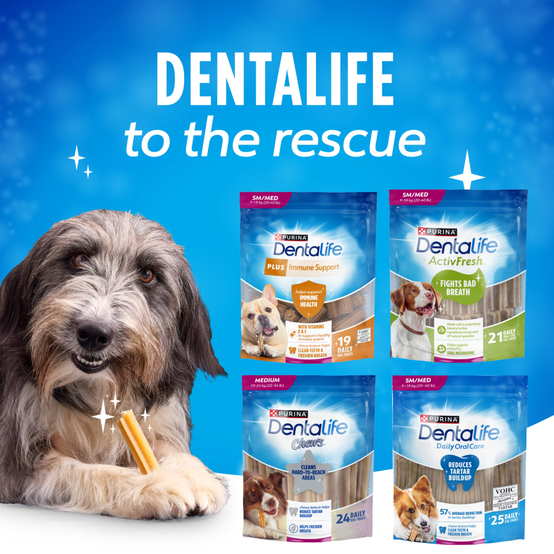 Dentalife Dental Chews for Medium Dogs 595g
