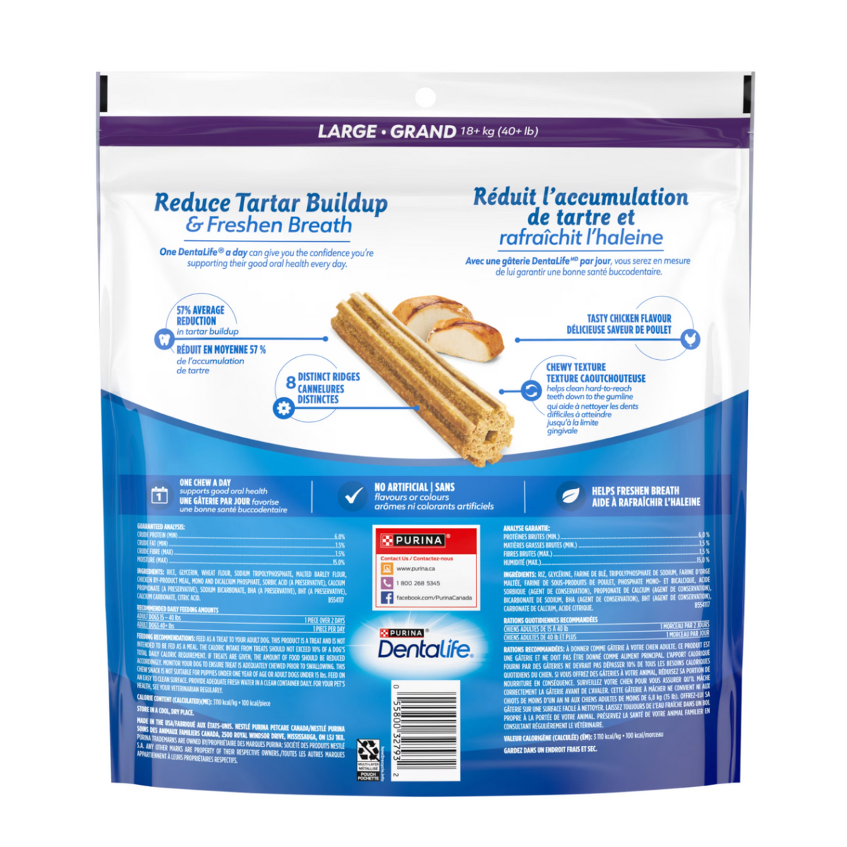 Dentalife Dental Treats Large Breed Dog 920g