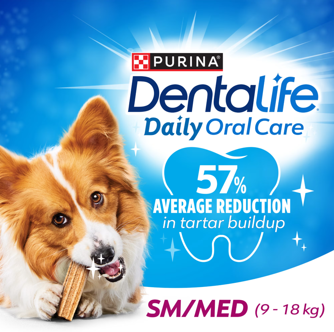 Dog dental treats small medium breeds 808 g - Dentalife