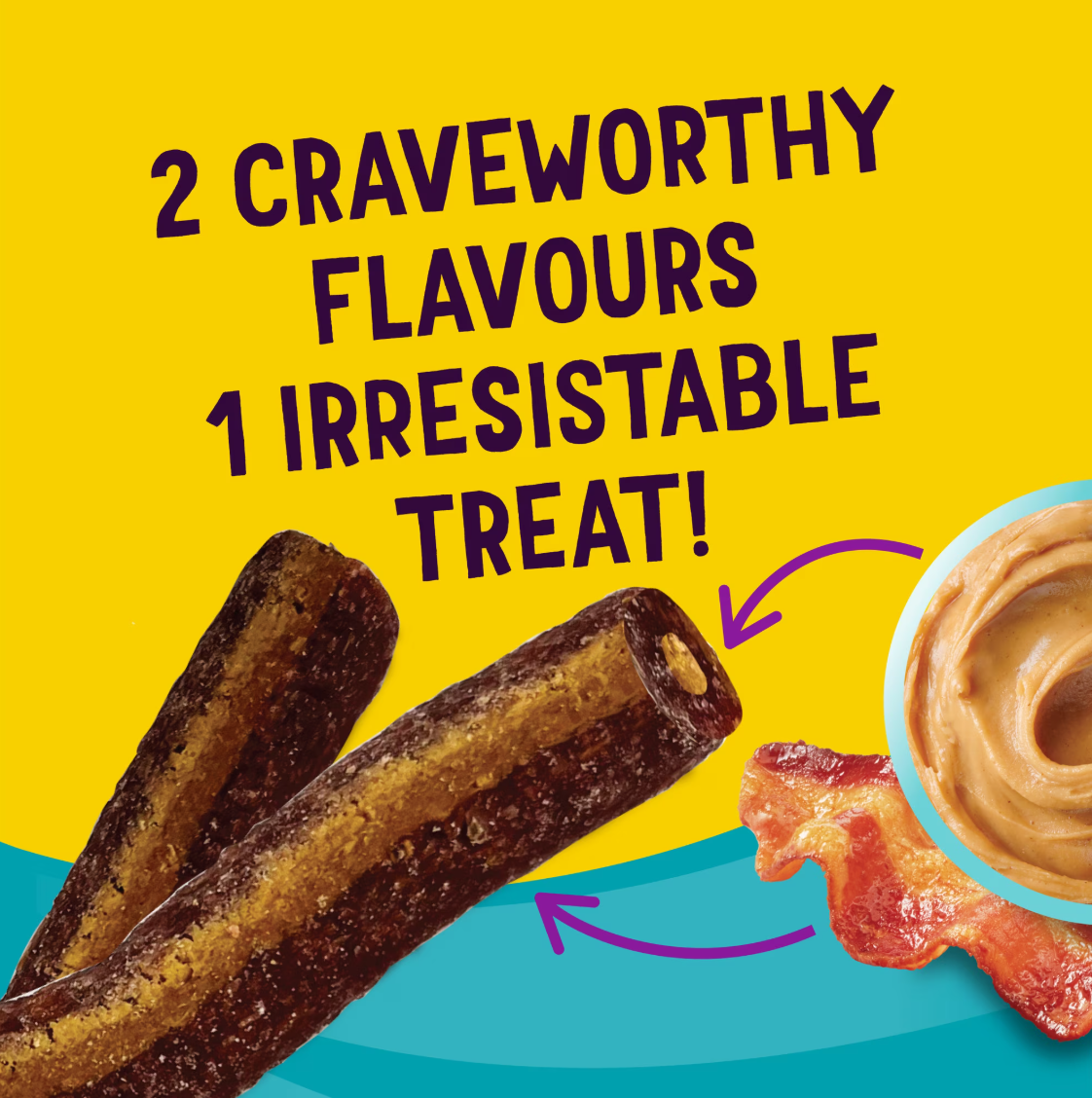 Beggin' Flavour Stix Bacon Peanut Butter Dog Treats 708g