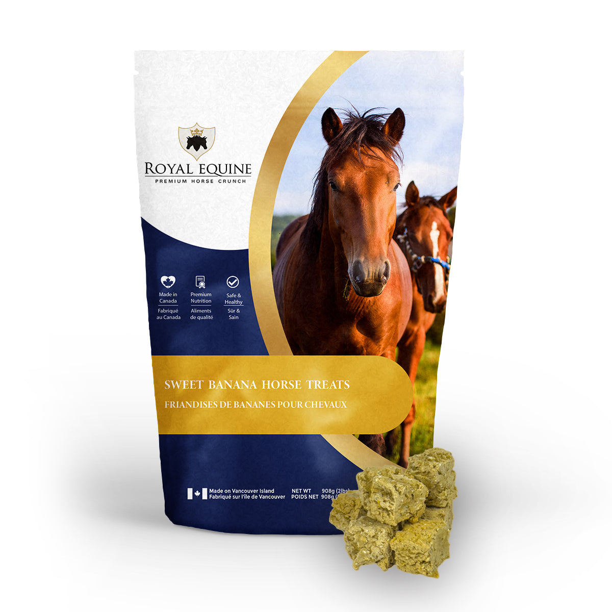 Banana horse treats, 908g - Royal Equine