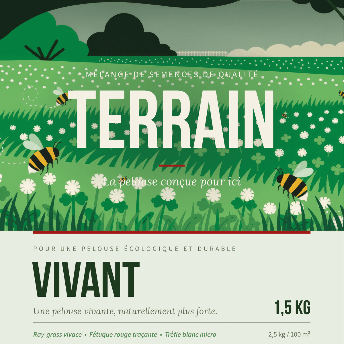 LIVING SOIL — Eco-friendly lawn seed