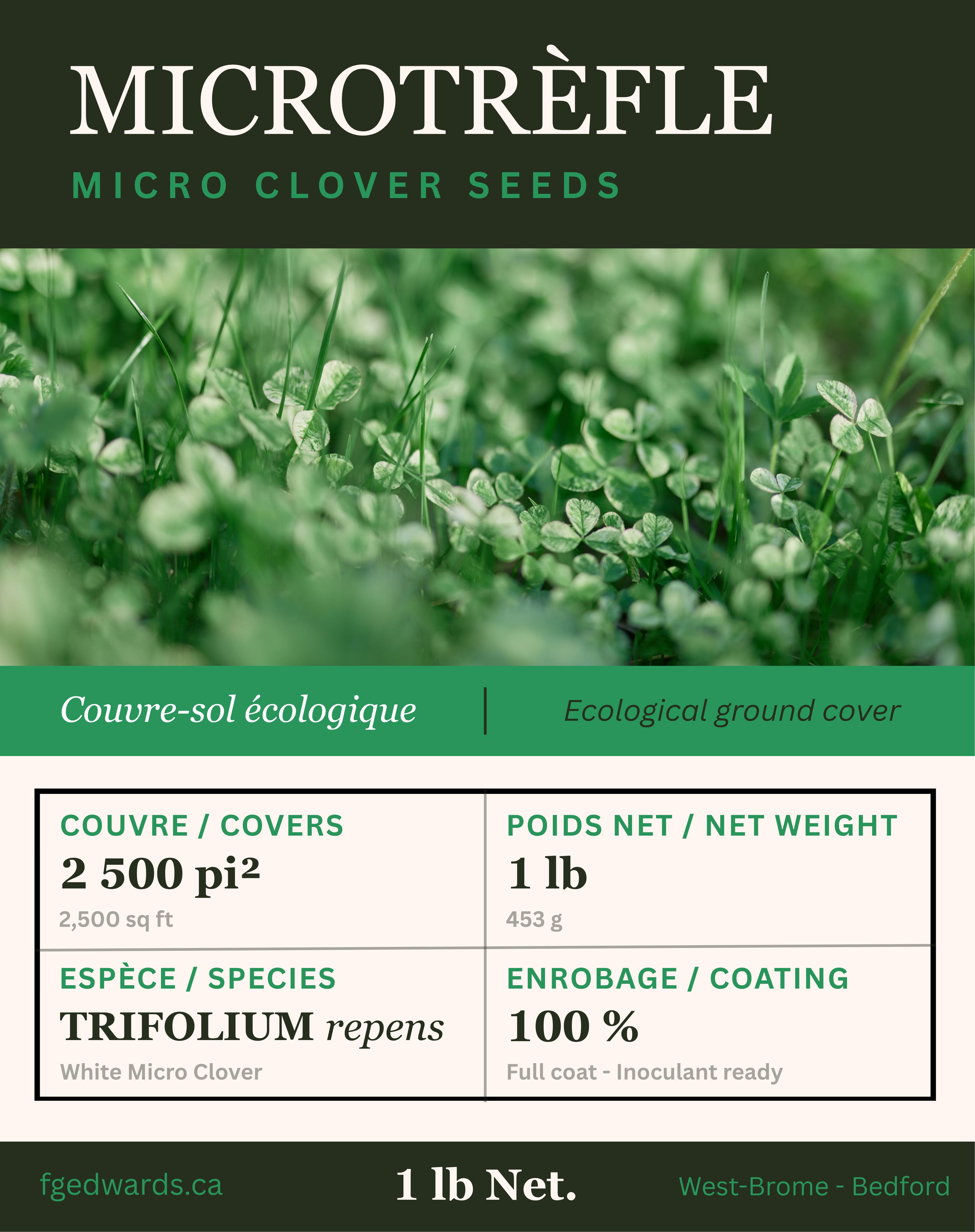 Microtrèfle, Micro Pipolina (1 lb) - F.G. Edwards