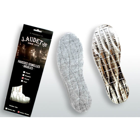 Thermal insoles with felt and aluminum - J.Audet