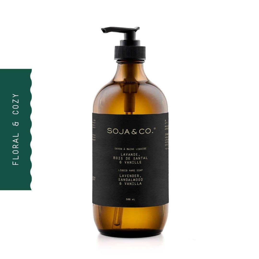 Liquid Hand Soap 500 ml | Lavender, Sandalwood & Vanilla - SOJA&CO.