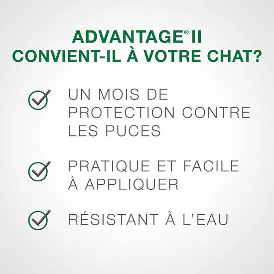Advantage II Protection antipuces pour chats - Elanco